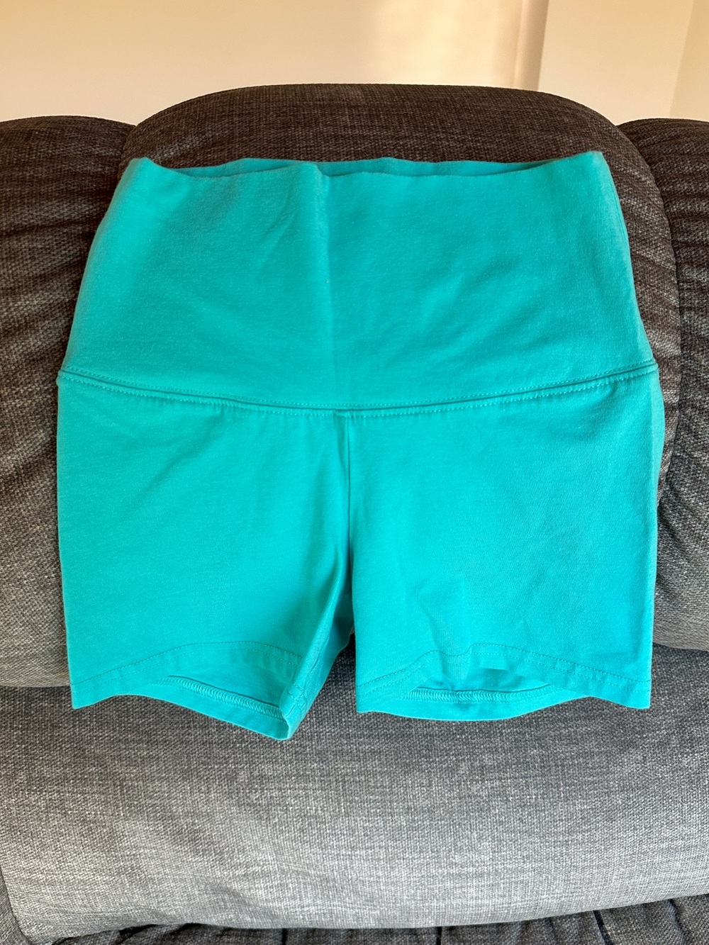 TNA Aritzia Turquoise High Rise Yoga Workout Shorts XS